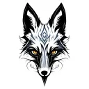 Fox Face tattoo design idea