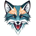 Fox Face tattoo design idea