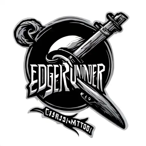 Edgerunner Logo tattoo design idea