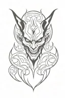Demon tattoo design idea