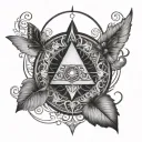A symbol of balance between light and darkness, mind and heart, challenge and harmony. tattoo design idea