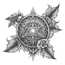 A symbol of balance between light and darkness, mind and heart, challenge and harmony. tattoo design idea
