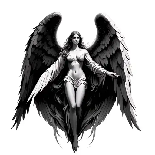 Seraphim Angel tattoo design idea