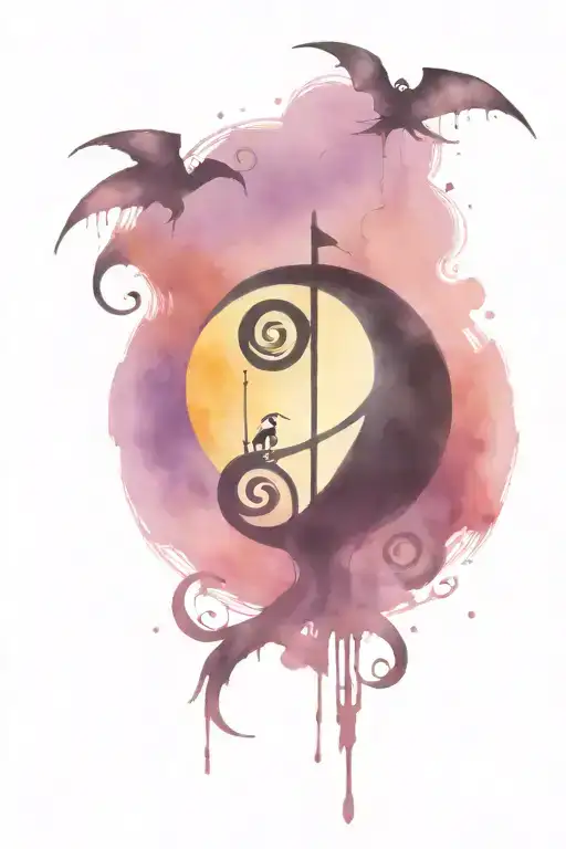 The Nightmare Before Christmas tattoo design idea