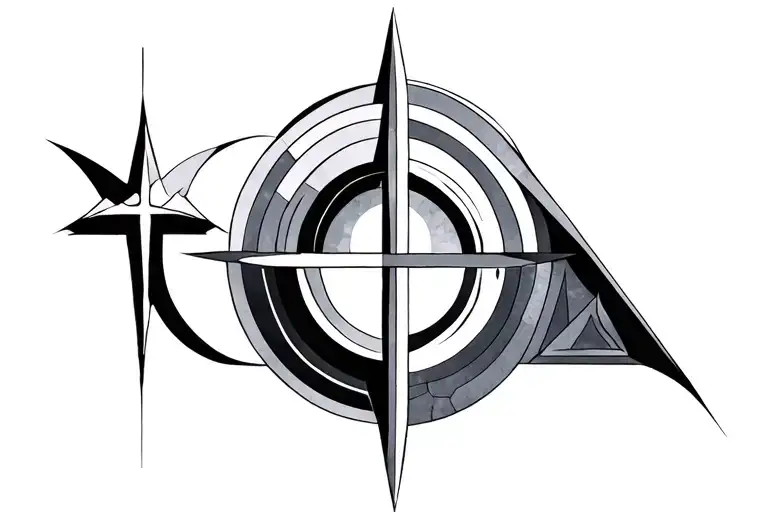 holy trinity geometric design incorporating tattoo design idea
