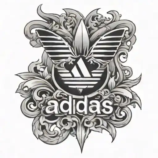 adidas logo tattoo design idea