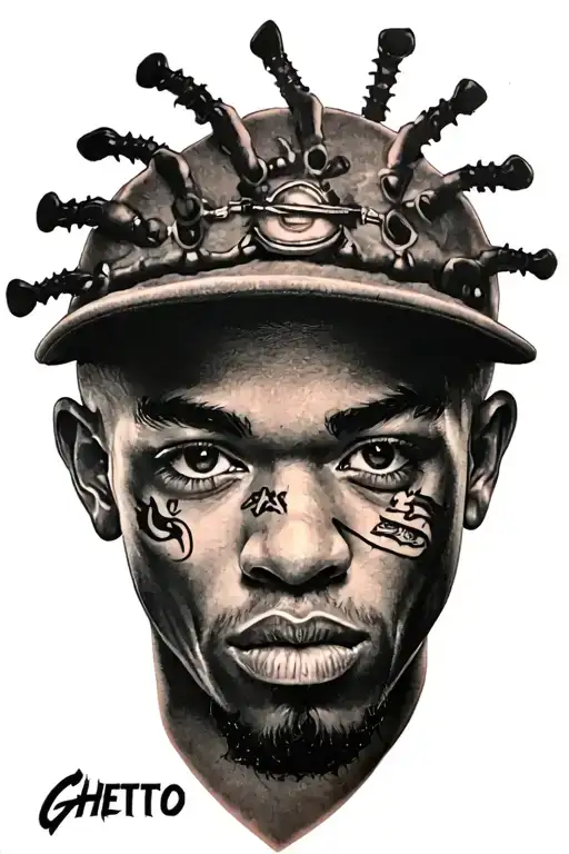 Ghetto top banga tattoo design idea