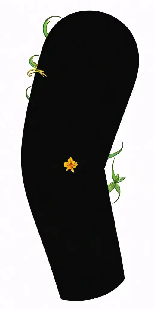 octopus, snowdrop, rose, marigold flower tattoo design idea