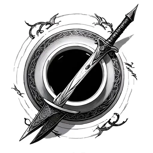 full metal alchemist transmutation circle, japanese tea cup, vinland saga dagger tattoo design idea