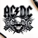 AC/DC tattoo design idea