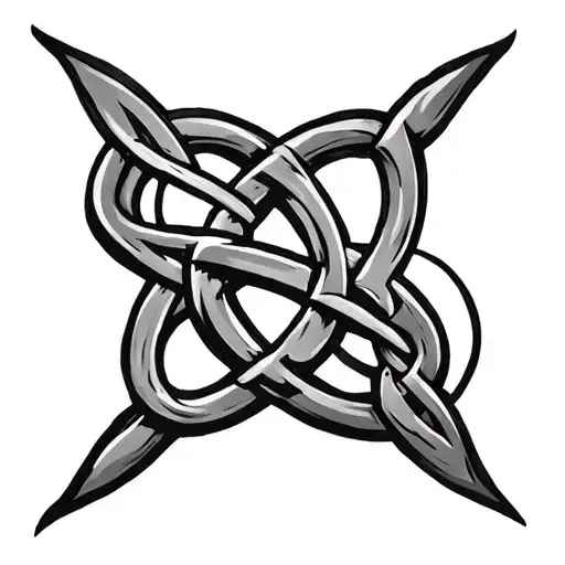Celtic knot tattoo design idea
