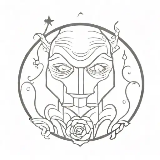 scilent night horror movie villains tattoo design idea