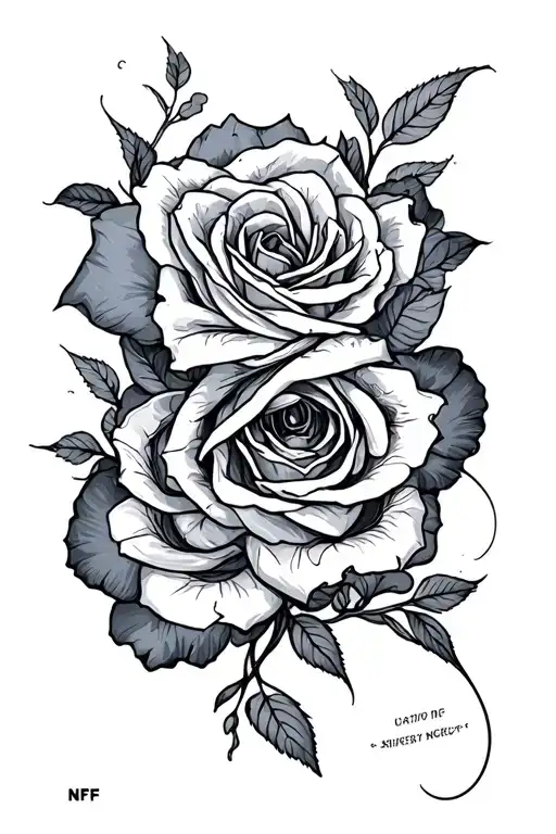 NF lyrics intertwined tattoo design idea