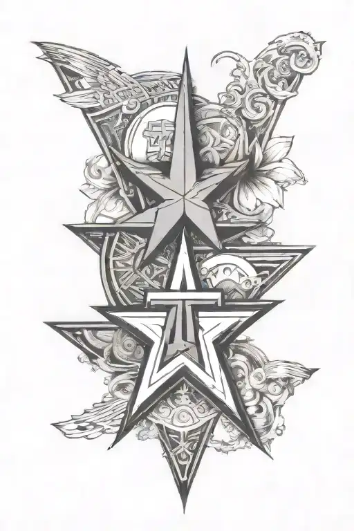 Texas state and the Houston astros logo incorporated tattoo design idea