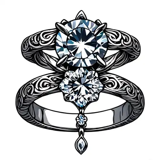 Wedding Ring tattoo design idea