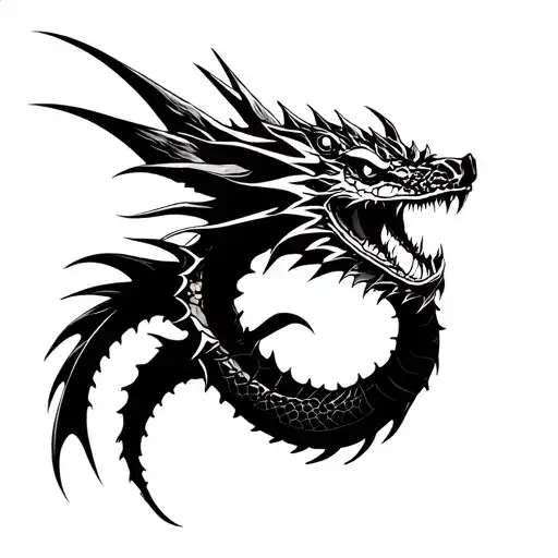 gyarados dragon tattoo design idea