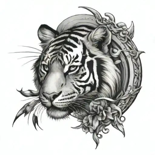 tiger and sagittarius tattoo design inspired tattoo design idea