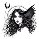 Haunting Adeline tattoo design idea