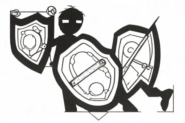 shield tattoo design idea