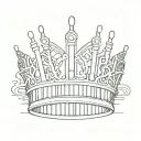Crown Barcode tattoo design idea