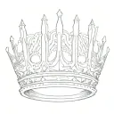 Crown Barcode tattoo design idea