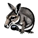 Boxing Kangaroo tattoo design idea