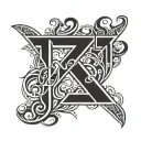 Letter j and m joined together tattoo design idea