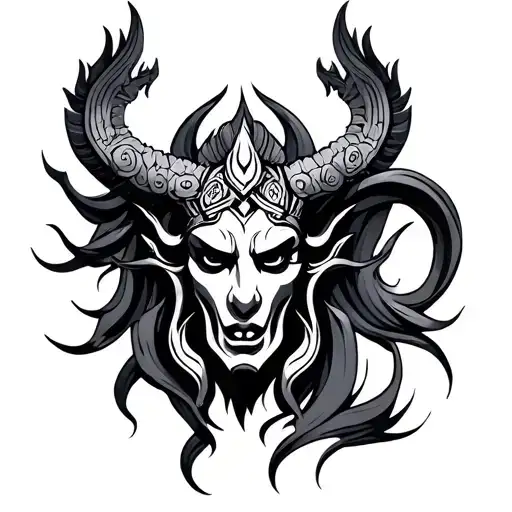 vajra tattoo design idea