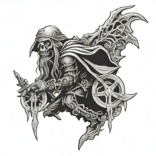 Baba Yaga tattoo design idea