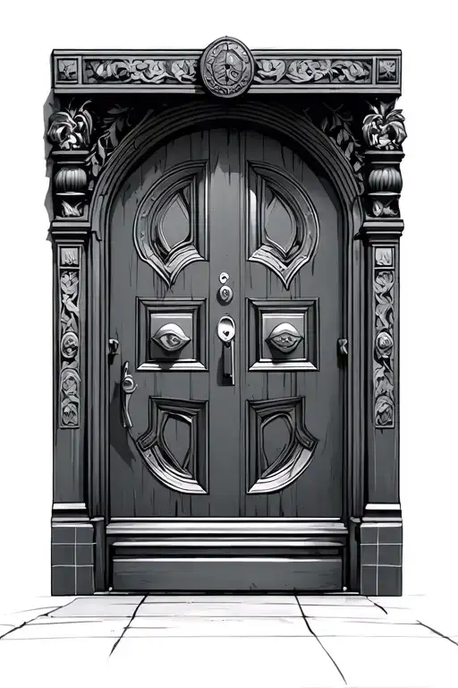 Doors and Locks tattoo design idea