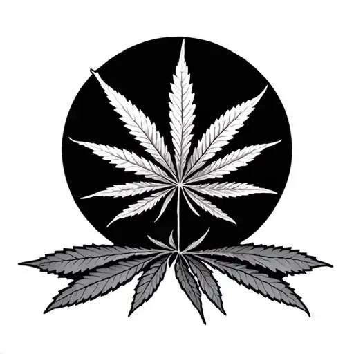 Cannabis tattoo design idea