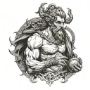 Hephaestus greek god tattoo design idea
