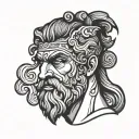 Hephaestus greek god tattoo design idea