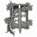 ogham writing  celtic tattoo design idea