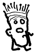 Crown black African tattoo design idea