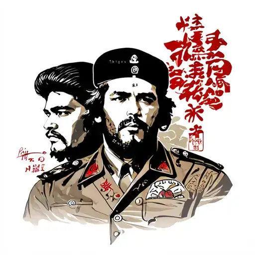 Nethaji and Prabhakaran and Che Guevara tattoo design idea