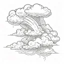 storm clouds tattoo design idea