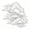 storm clouds tattoo design idea