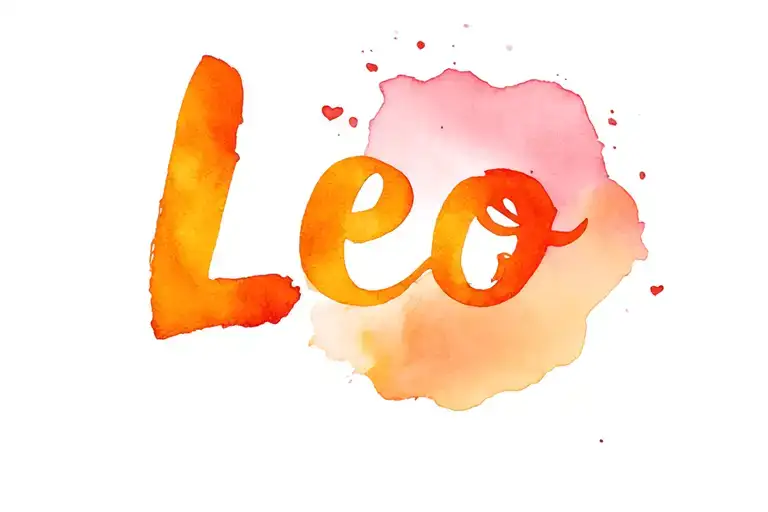 The name Leo in anagram tattoo design idea