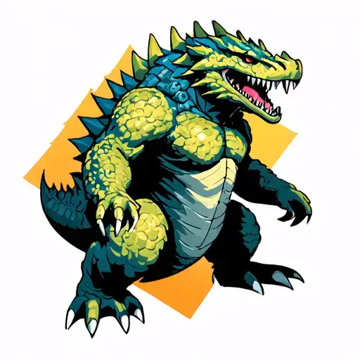 kaiju n8 manga character tattoo design idea