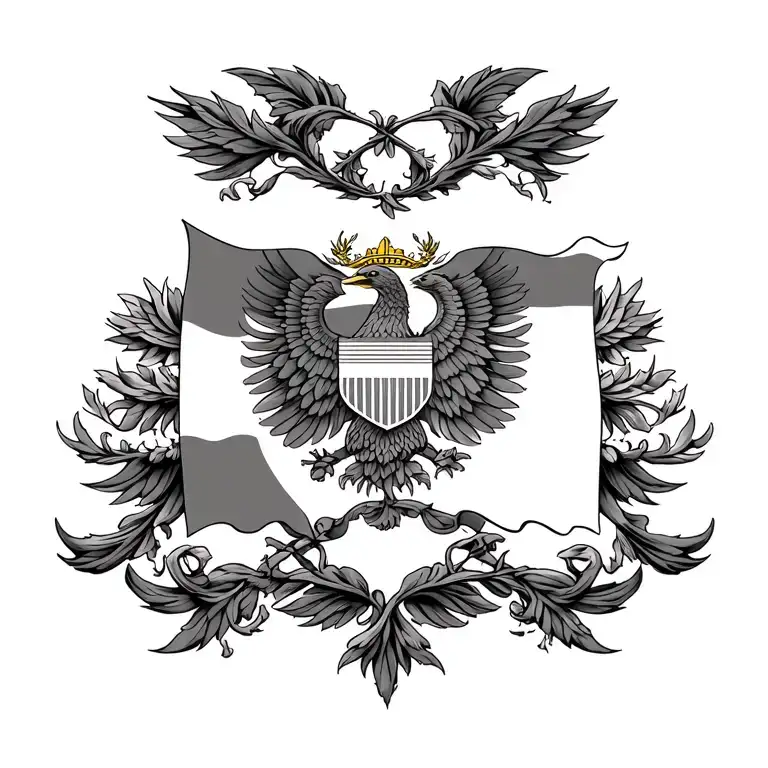 203 colombia flag intertwined tattoo design idea