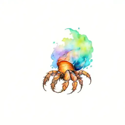 Hermit Crab tattoo design idea