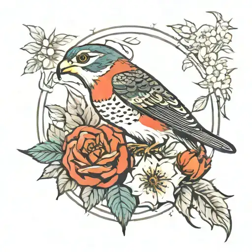 fragility of nature and wildlife symbolizing passion  tattoo design idea