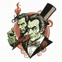I am Jekyll, Hyde is dead tattoo design idea