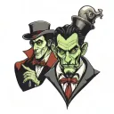 I am Jekyll, Hyde is dead tattoo design idea