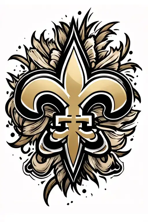 New Orleans saints tattoo design idea