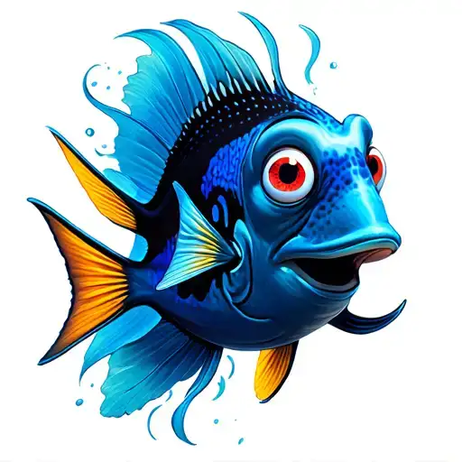 dory tattoo design idea