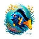 dory tattoo design idea