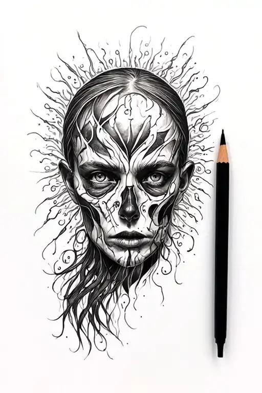 inspirational yet hint at mental struggles  tattoo design idea