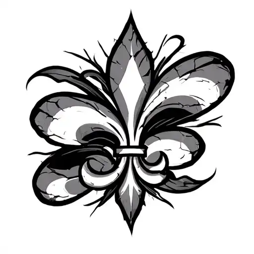 🇵🇷 Puerto Rican flag swirl — wrapped behind one side of “2PM”⚜️ Cajun Fleur-de-lis — stylized with cracked edges, tu tattoo design idea